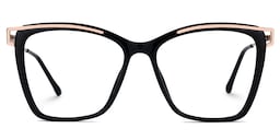 Krystle Square Black Glasses2