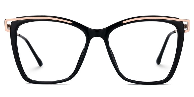 Krystle Square Black Glasses