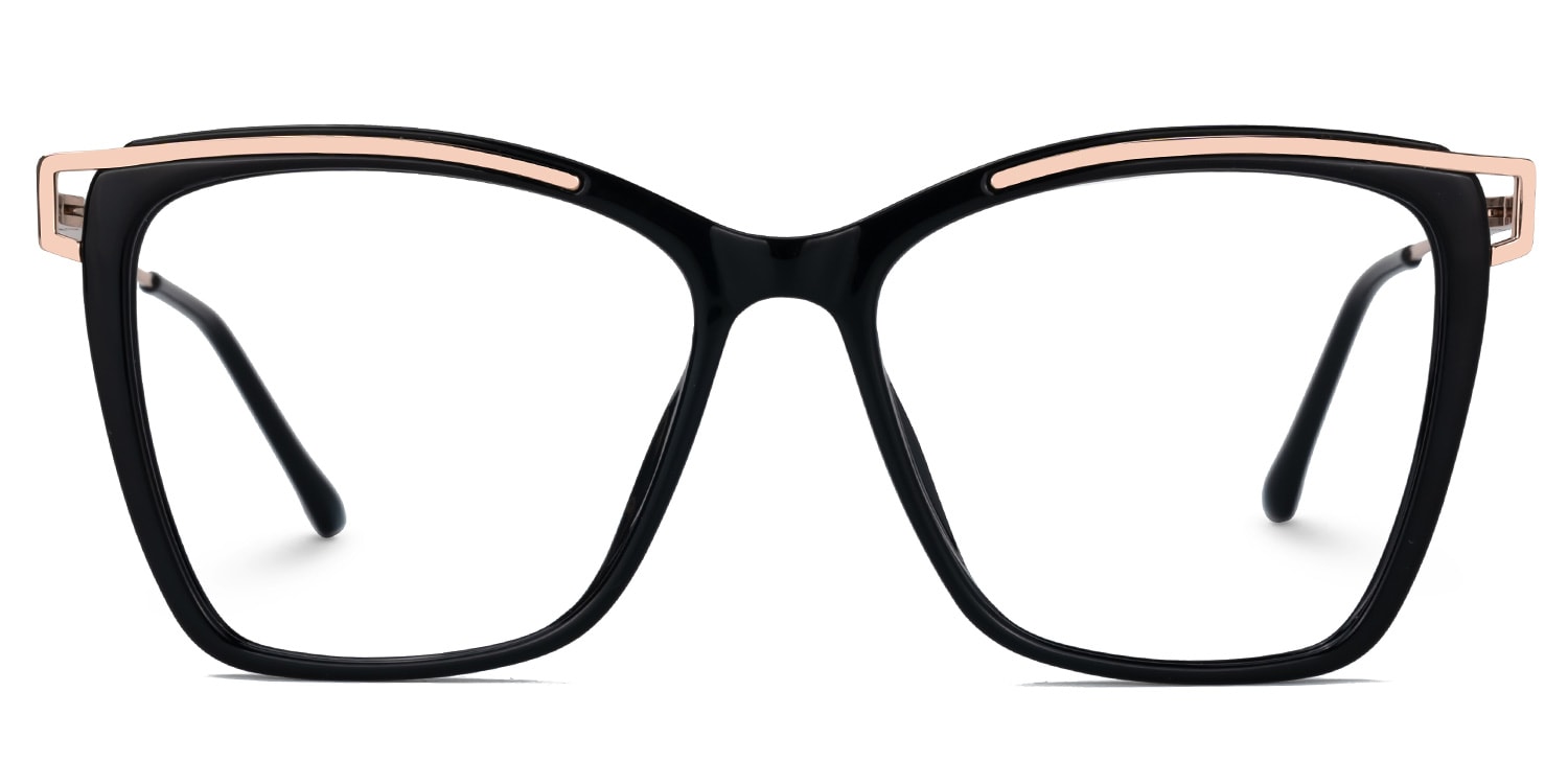 Krystle Square Black Glasses