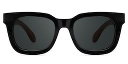 Sam Rectangle Wood Glasses0