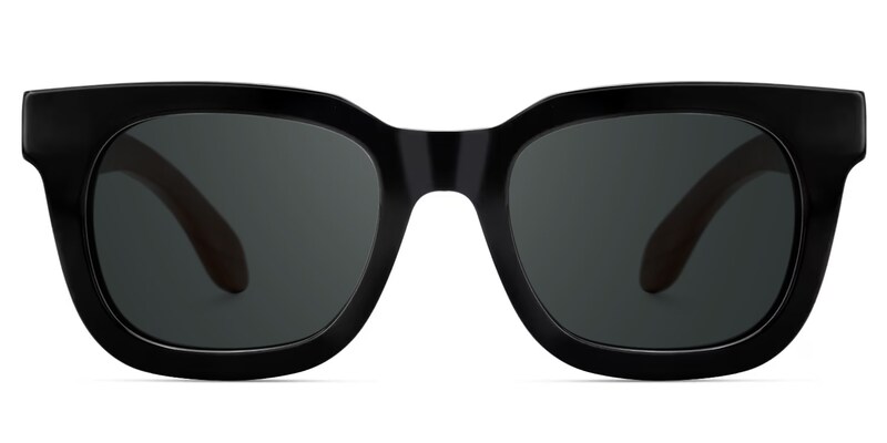 Sam Rectangle Wood Glasses