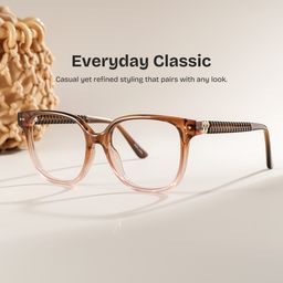 Clara Two-tone Cat eye Glasses0