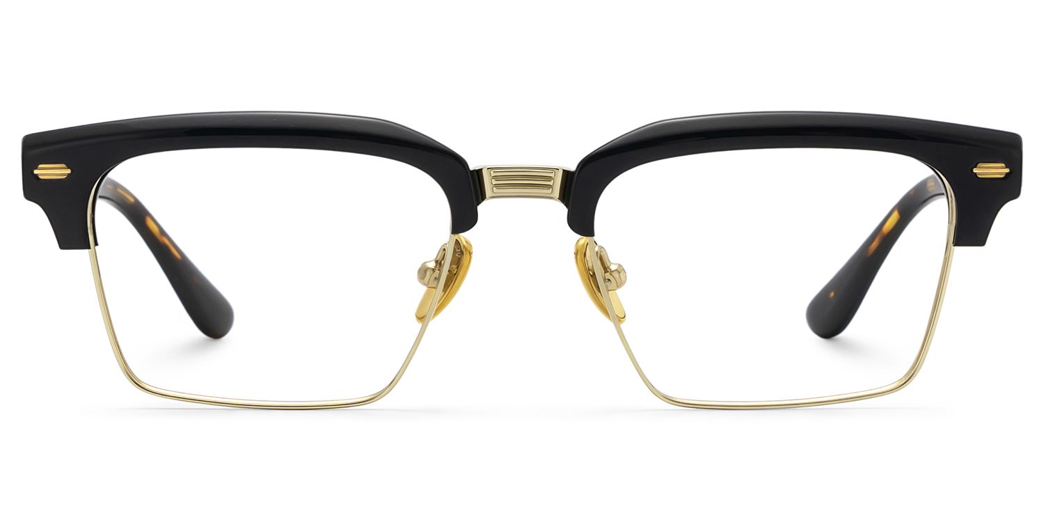 Landon Tortoiseshell Browline Glasses for Men | ZEELOOL
