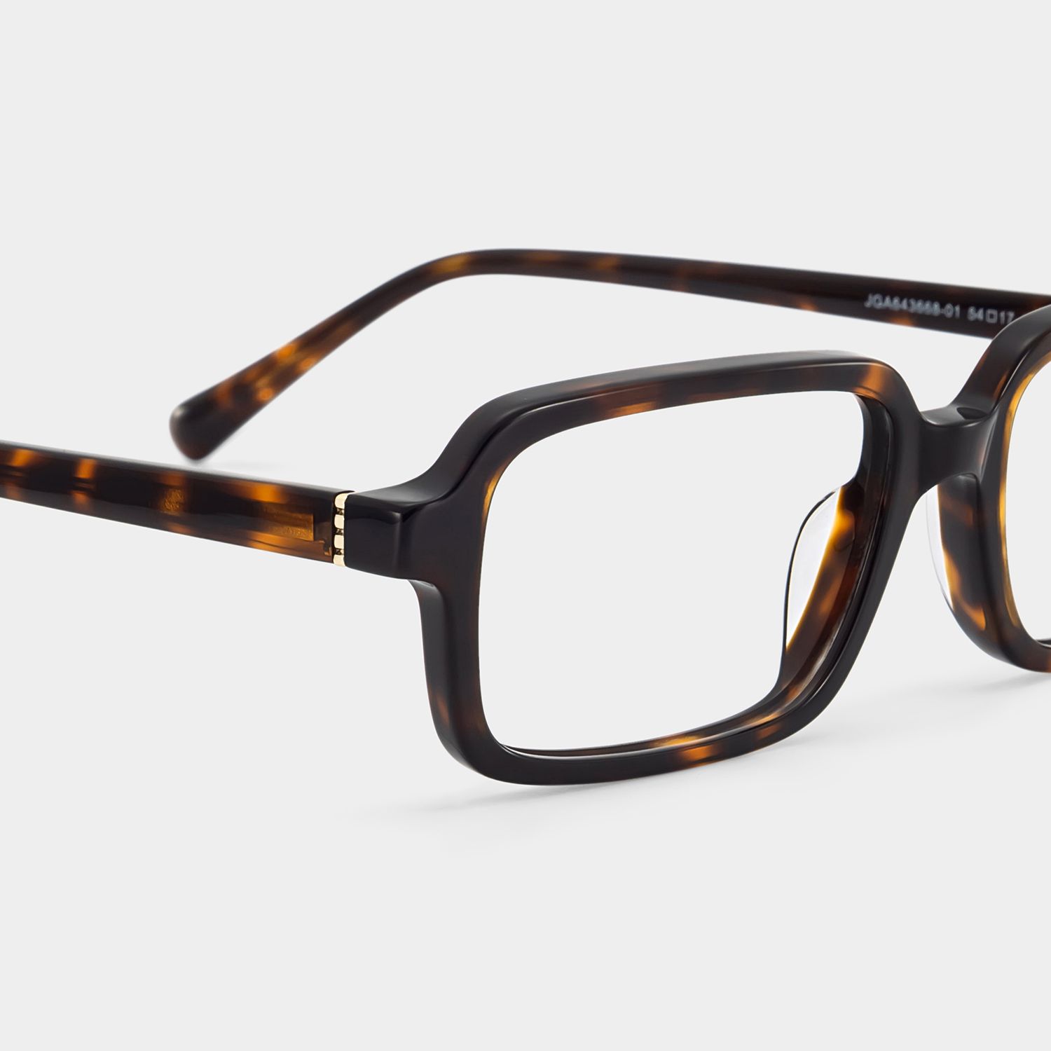 Danielle Matte Brown Tortoise Rectangle Glasses | ZEELOOL