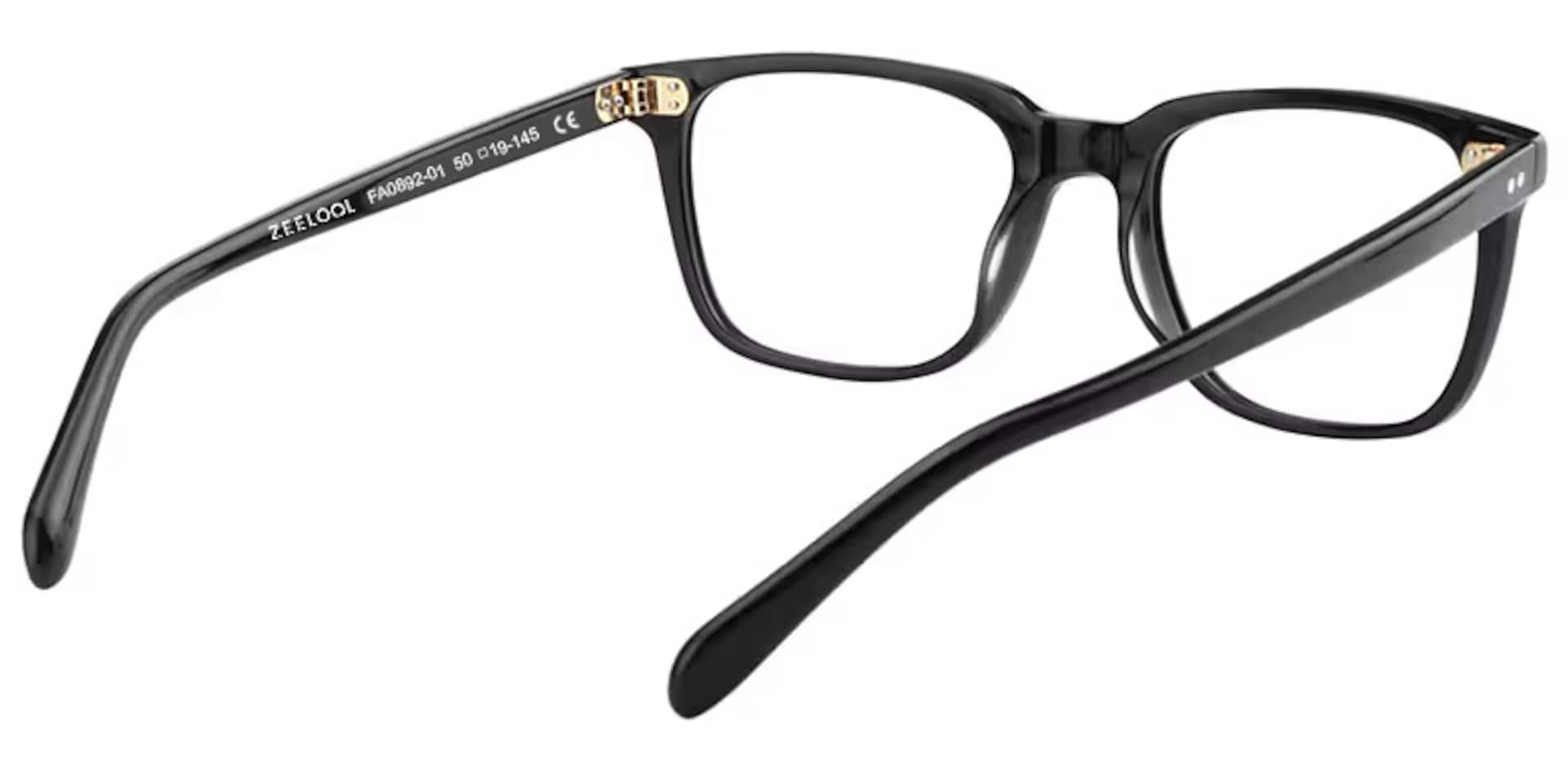 Lamont Rectangle Black Eyeglasses and Glasses Frames6