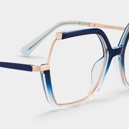 Alexia Blue Square Glasses5