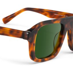 Nomad Rectangle Tortoise Polarized Sunglasses4
