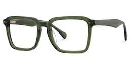 Vickerie Rectangle Green Glasses3