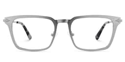 Chaney Rectangle Silver Glasses0