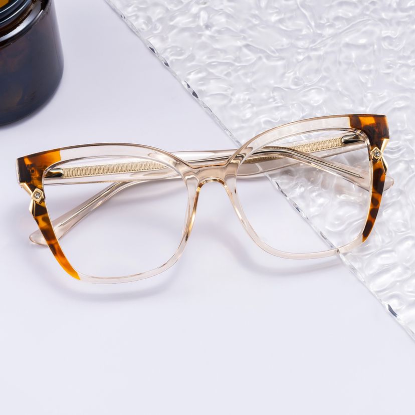 Nunnally Cateye Beige Glasses