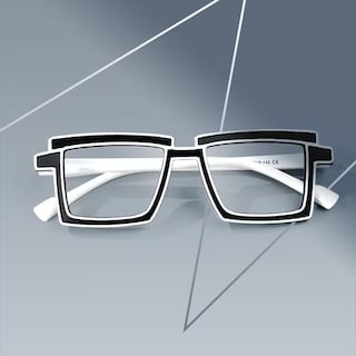 Zephyr Rectangle Black Glasses0