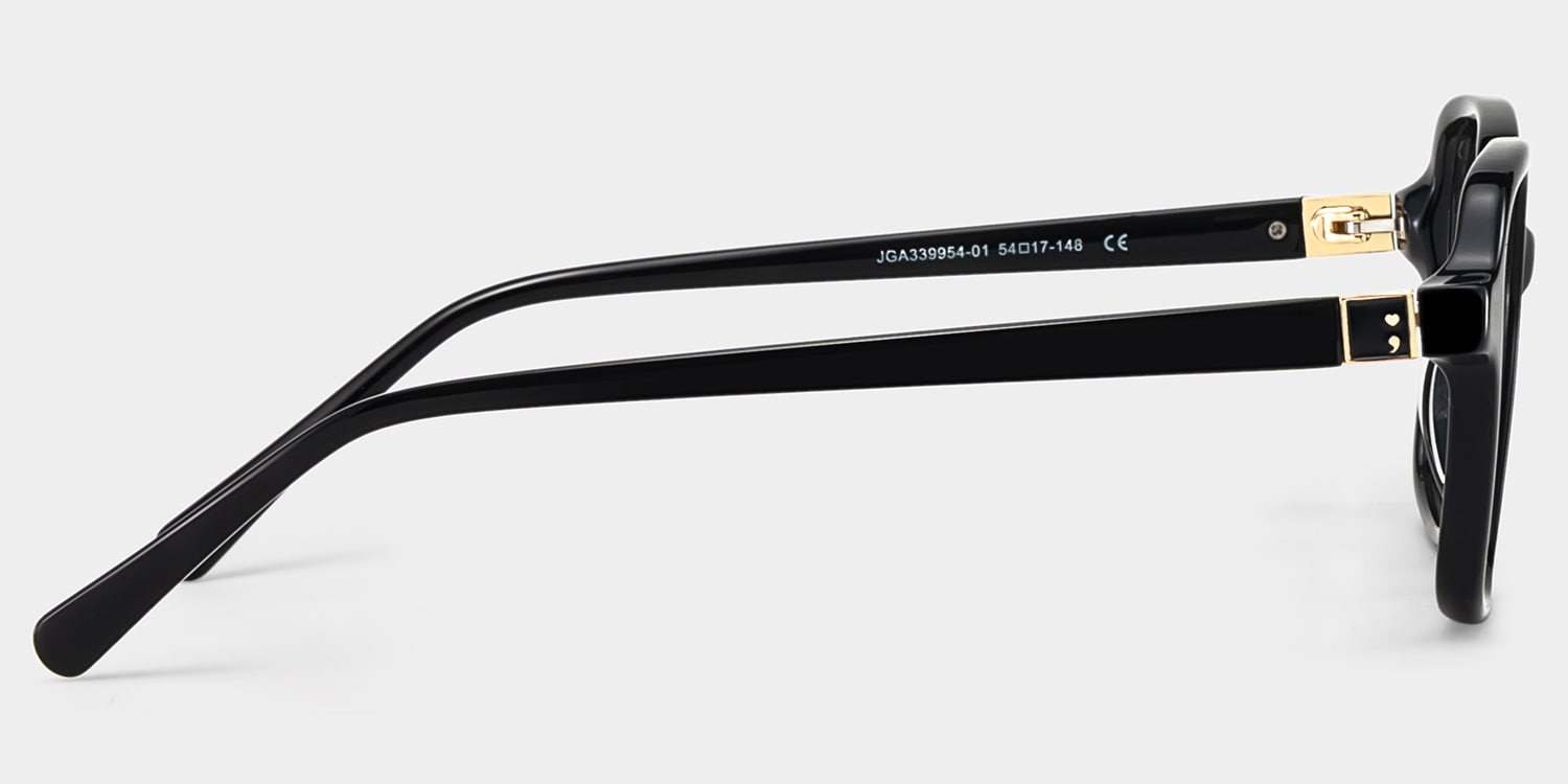 Talia Square Black Glasses6