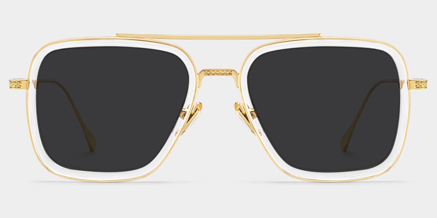 Gifford Aviator Clear Sunglasses | Zeelool Glasses0