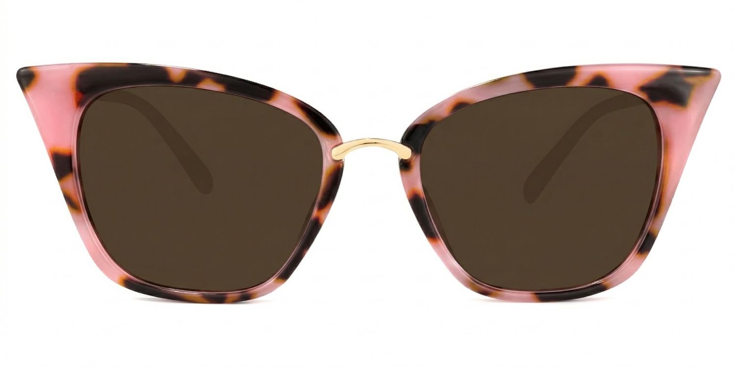Chandrikar Cat Eye Pink-Floral Frame Glasses | Zeelool0