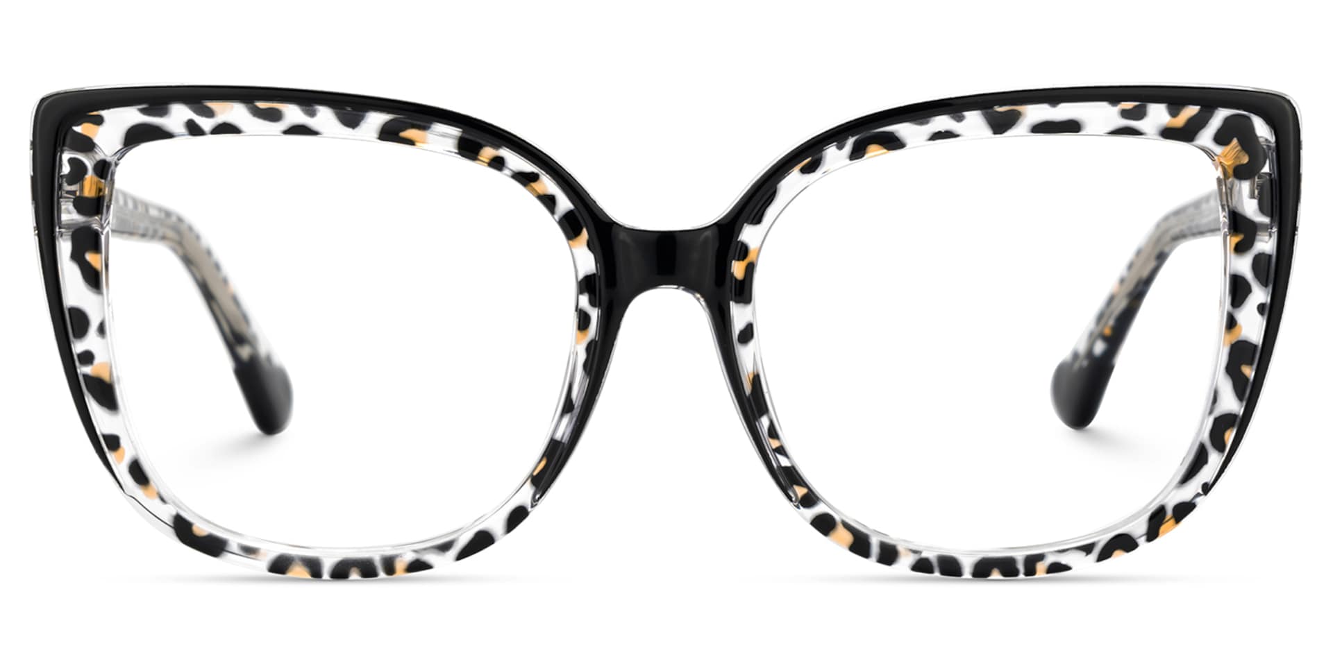 Large Tortoise Shell Eyeglasses Frames With Cat Eye Shape0