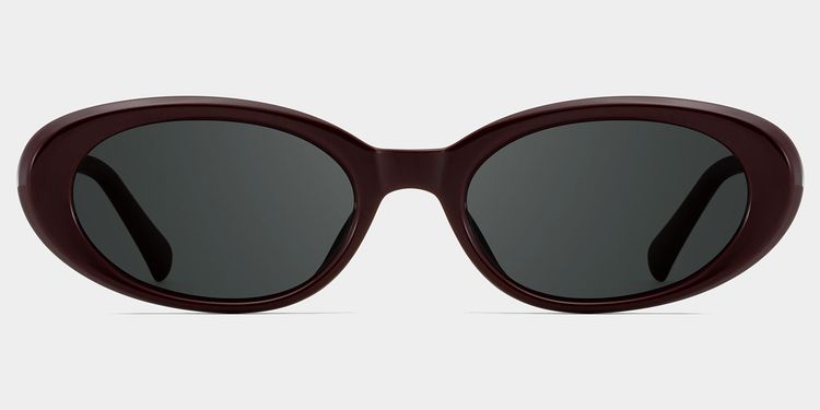 Zion Oval Purple Polarized Sunglasses