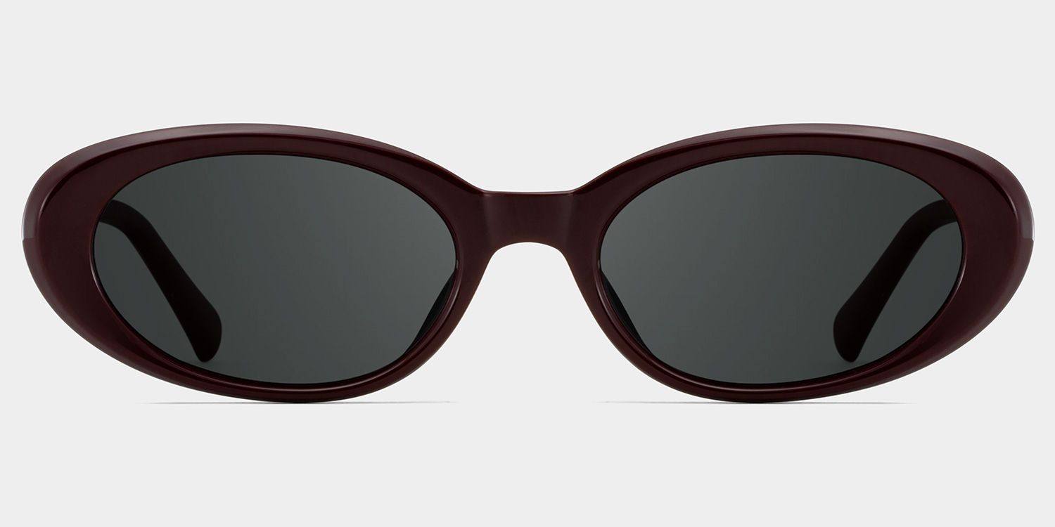 Zion Purple Oval Polarized Sunglasses for Driving | ZEELOOL0