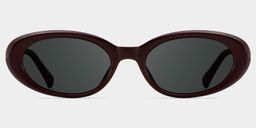 Zion Purple Oval Sunglasses0