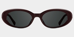 Zion Oval Purple Polarized Sunglasses0