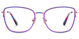 Ronan Rectangle Iridescent Glasses0