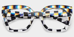 Malcolm Square Multicolor Geek Chic Glasses1