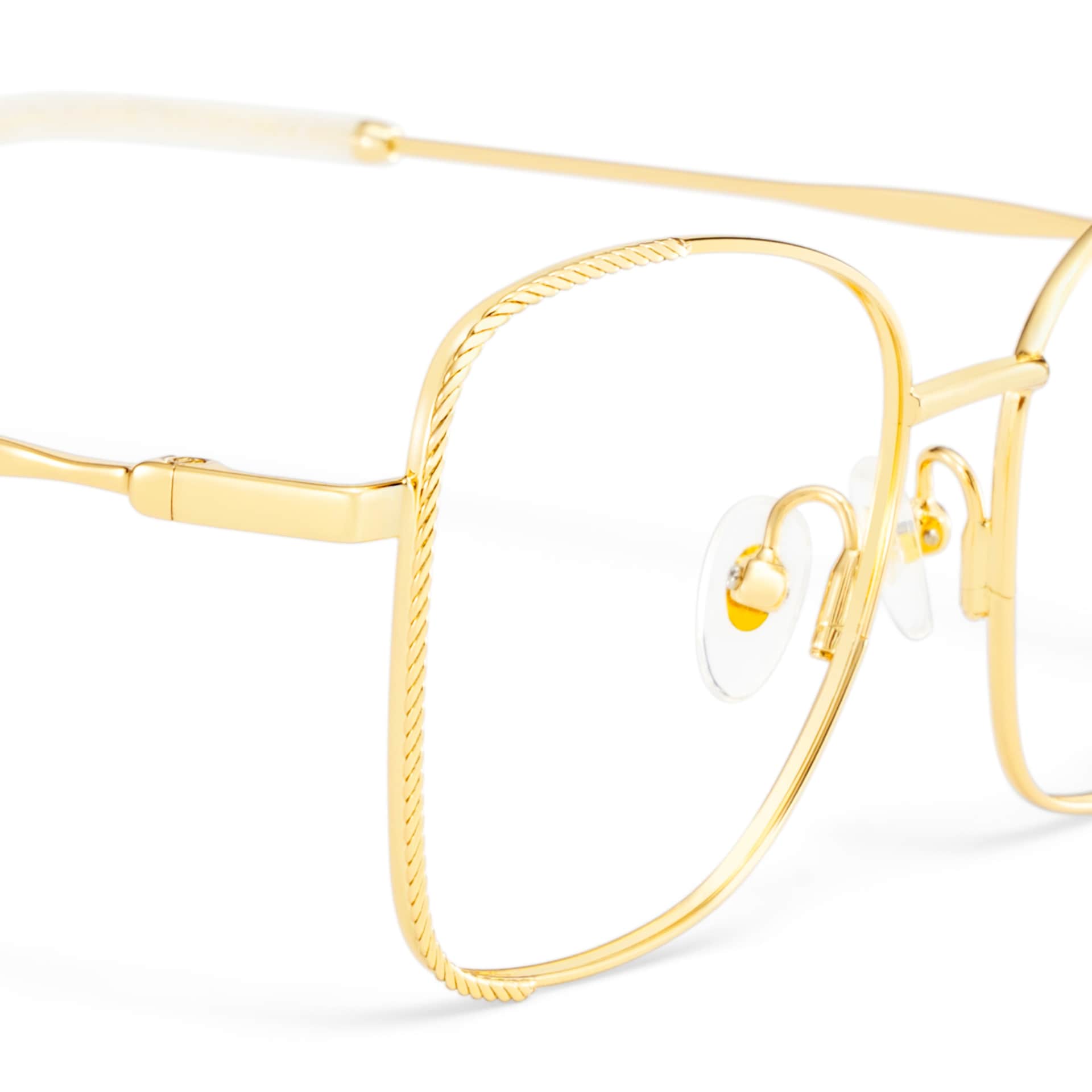 Kai Eyeglasses in Butterfly Gold Frame | Zeelool6