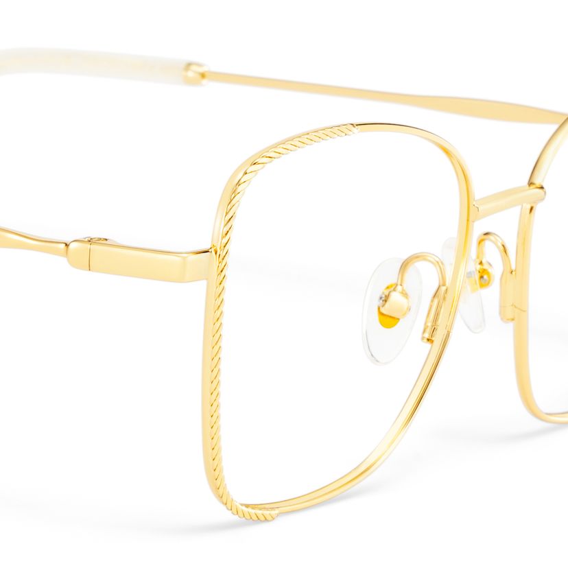 Kai Eyeglasses in Butterfly Gold Frame | Zeelool display picture 1