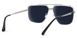 Arellano Aviator Silver Sunglasses3