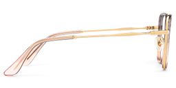 Levi Grey Pink Geometric Glasses4