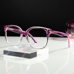 Siner Square Pink Glasses0