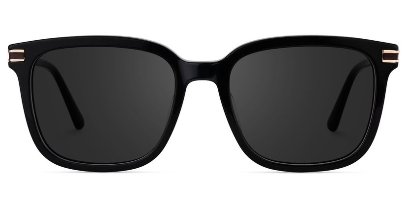 Kenny Black Square Sunglasses