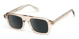 Nomad Rectangle Champagne Polarized Sunglasses2