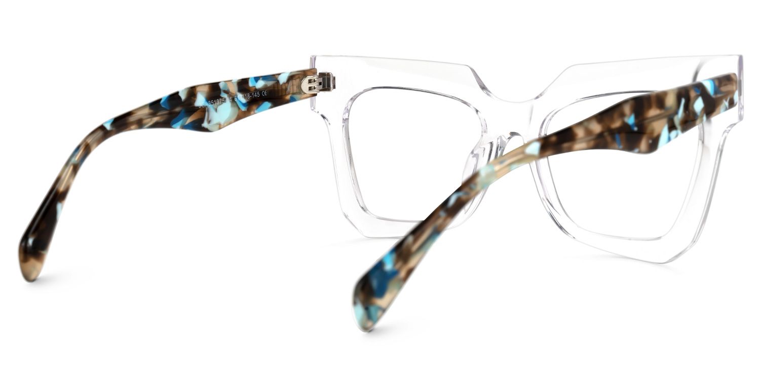 さる Square Salaam clear Glasses deals -Zeelool Glasses