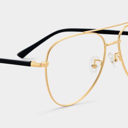 Paige Gold Aviator Glasses5