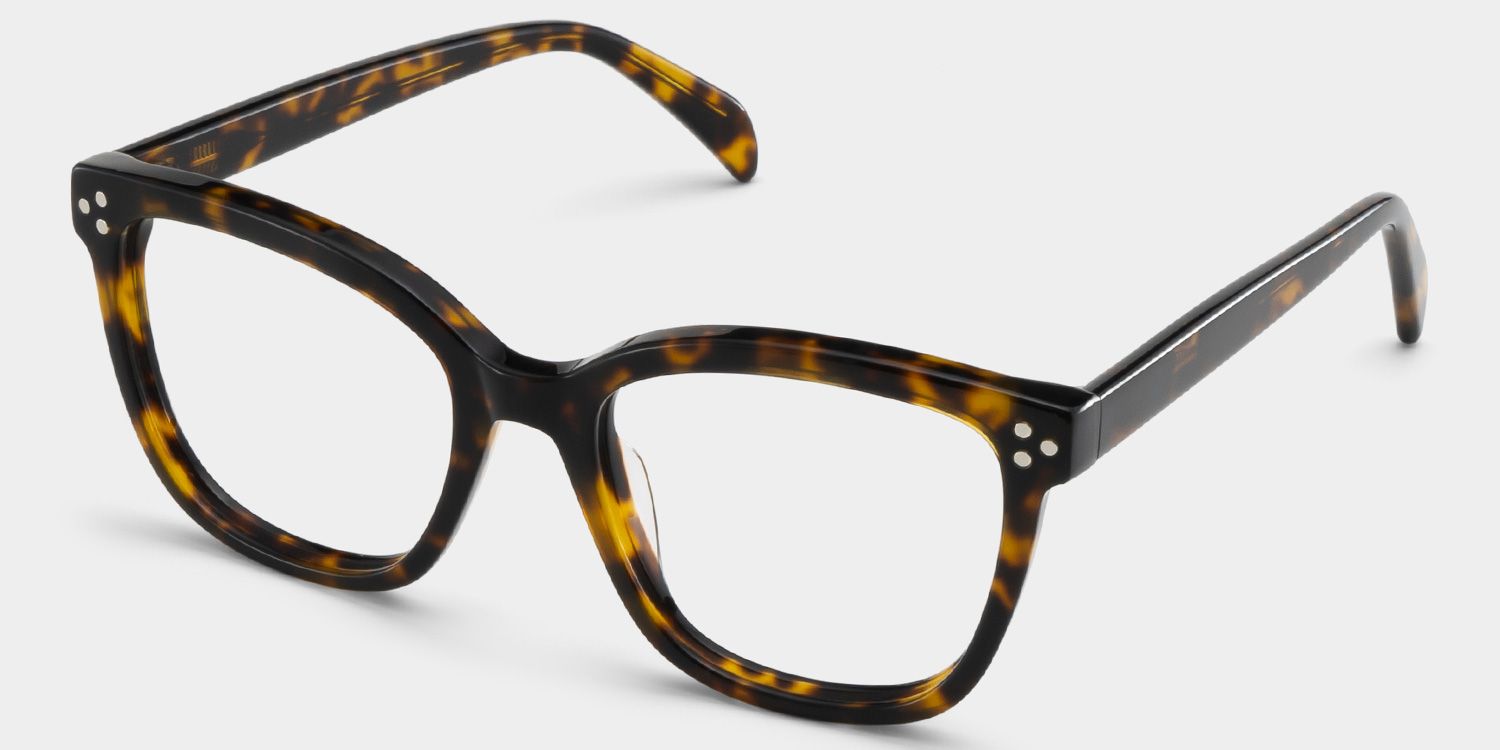 Scarlett Tortoise Frame Glasses with Square Frame Online | ZEELOOL3
