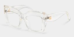 Alberta Cat Eye Clear Glasses2