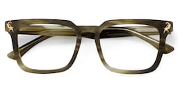 Bashir Rectangle Brown Glasses2