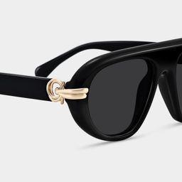 Aveline Black Aviator Glasses4