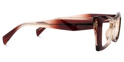 Bueghly Rectangle Beige-Red Glasses2