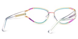 Star Cateye Iridescent Glasses5