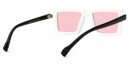 Zephyr White Rectangle Sunglasses3