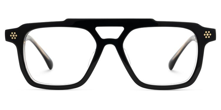 Mercurio Aviator Black Glasses