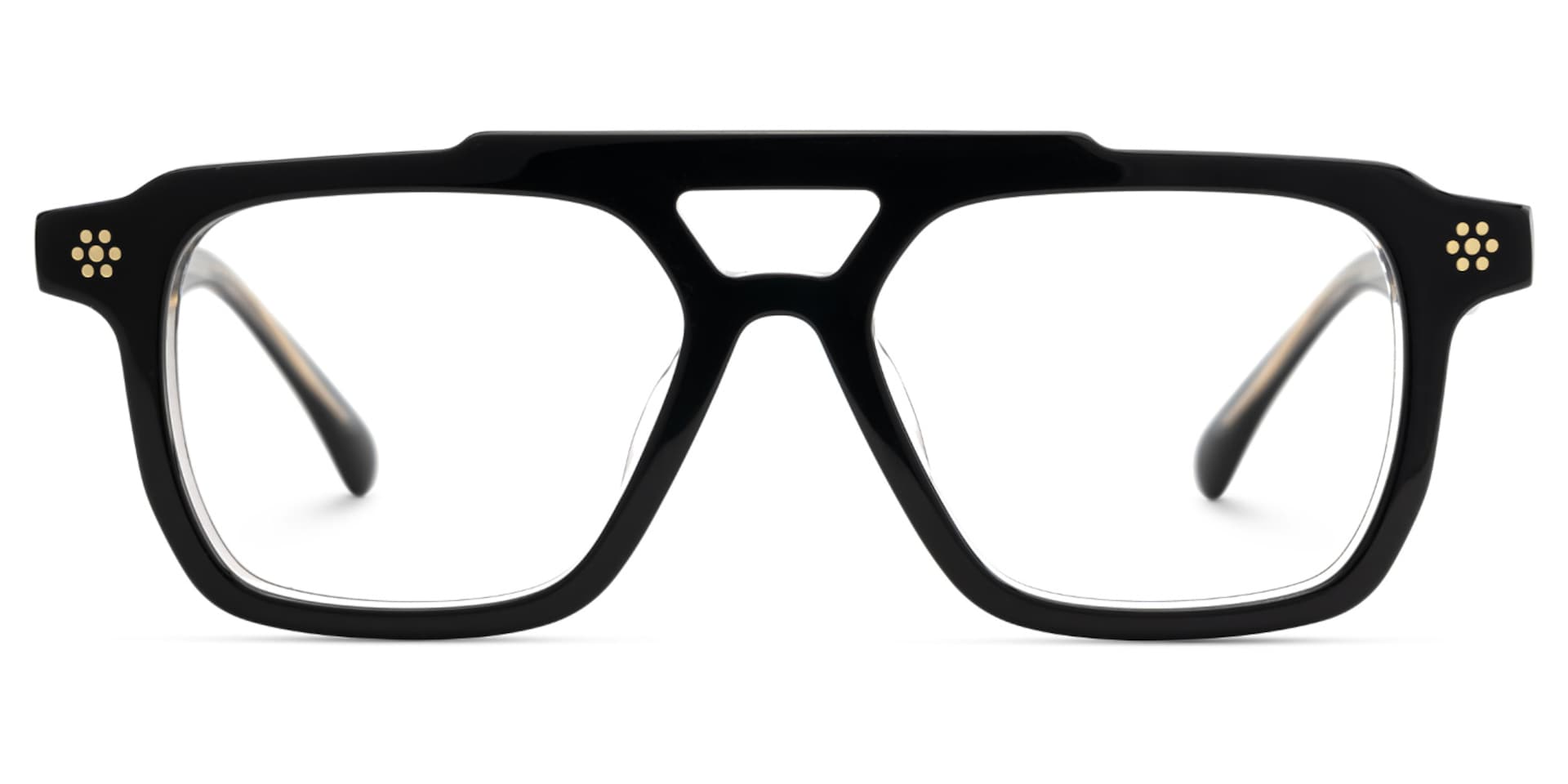 Mercurio Eyeglasses in Aviator Black Frame | Zeelool1