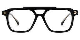 Mercurio Aviator Black Glasses1