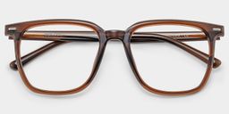 Eliza Dark Brown Square Glasses3