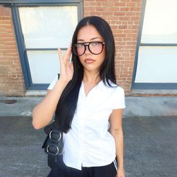 Isabelle Black Aviator Glasses6