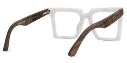 Pierre Square White Glasses3