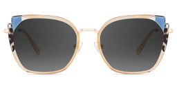 Murcia Square Beige Sunglasses0