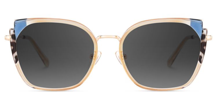 Murcia Beige Square Sunglasses