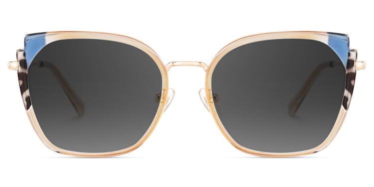 Murcia Square Champagne Sunglasses